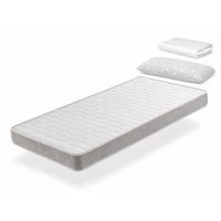 pack colchon de espuma 70x190 cm apolo dreamdi con sabana protectora y almohada 70x35cm