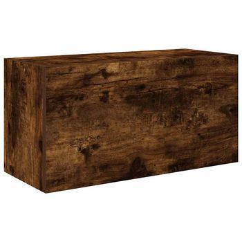 Mueble De Pared Baño | Armario De Baño Madera Ingeniería Roble Ahumado 60x25x30cm