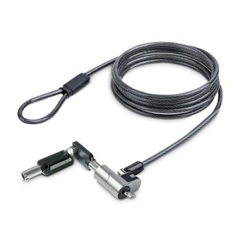 Candado antirrobo portátil StarTech.com NANOK-LAPTOP-LOCK 2m Nano doble llave acero zinc