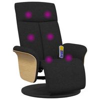silla de masajes reclinable negro 79 x 87 x 1045 cm tela vidaxl