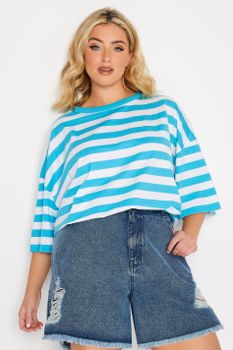 Vaqueros Cortos Azules Amplios Con Rotos, Mujer Curvy Y Tallas Grandes, Yours