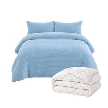 Pack Funda Nórdica Coralina Azul Y Relleno Nórdico Cama 105cm (180x220cm) Donegal Collections