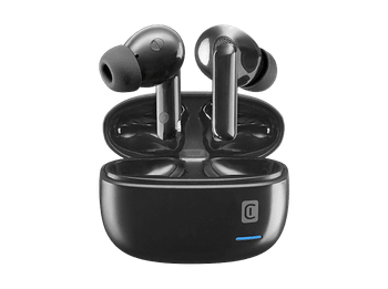 Auriculares inalámbricos - CellularLine ECLIPSE, Intraurales, Tecnología ANC y ENC, Bluetooth, Negro