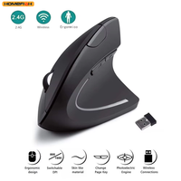 raton vertical ergonomico inalambrico de 24ghz homefish raton optico con 3 dpi ajustables 80012001600 y 6 botones para computadora portatil y pc