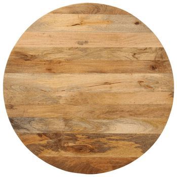 Tablero De Mesa Redondo Madera Maciza De Mango Ø 80x3,8 Cm Vidaxl