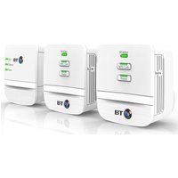 bt mini home hotspot 600 wireless powerline adapter kit - triple pack