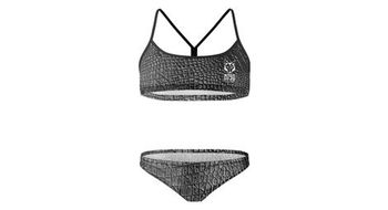 Traje de bano de 2 piezas otso snake negro