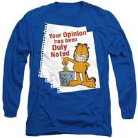 garfield camiseta manga larga duly noted para mujer