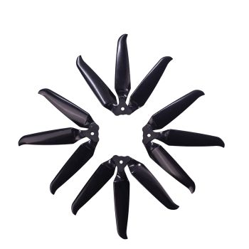 2 pares de hélices plegables Gemfan 8041F 8041 de 8 pulgadas de fibra de vidrio y nailon de 3 palas / 2 palas con orific