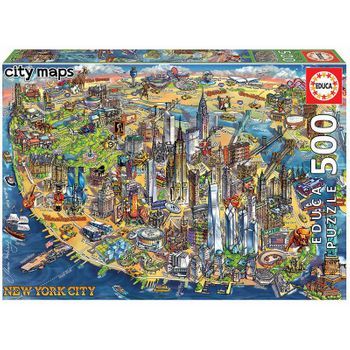 Puzzle 500 Mapa De Nueva York City Maps