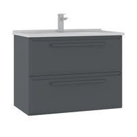 mueble para lavabo  - 80 x 50 x 62 cm - antracita