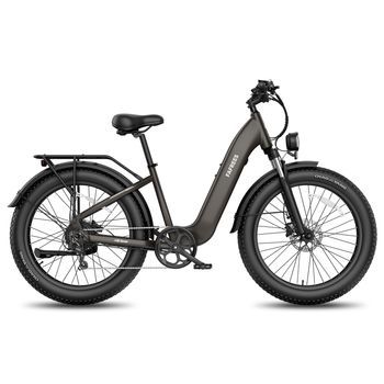 Bicicleta Eléctrica Fafrees F26 Rover Con Neumáticos Anchos, Batería De 48 V Y Sensor De Par, Negro