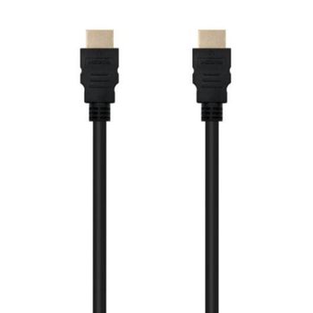 Cable HDMI Nanocable 10.15.1700 V1.4 1m Macho-Macho Oro Alta Velocidad 3D ARC Negro