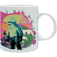 taza nom nom king shark escuadron suicida dc ceramica 320 mls