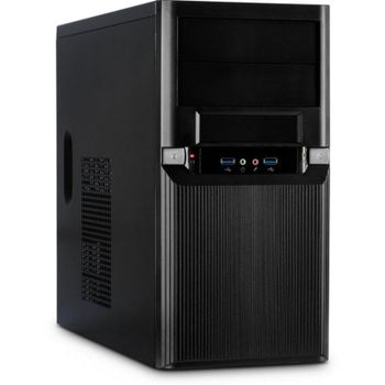 Caja PC Inter-Tech TM-515 Micro Torre Negro micro ATX Metal