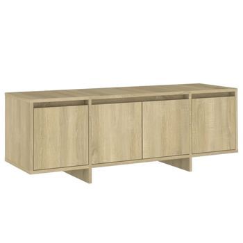 Mueble Tv | Mueble De Salón | Mueble De Salón Tv Madera Contrachapada Roble Sonoma 120x30x40,5 Cm