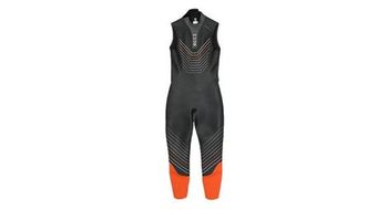 Traje de neopreno sin mangas huub araya mujer negro   naranja