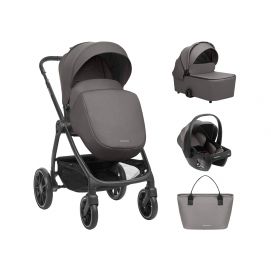 Carrito de bebé 3en1 con capazo Modena Gris Oscuro