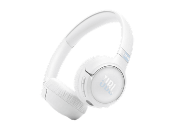 Auriculares inalámbricos - JBL Tune 680NC, Autonomía 76 h, Diadema, Bluetooth, Cancelación de ruido adaptativa con Smart Ambient, Plegables, Blanco