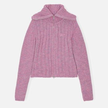 Ganni Cable-Knit High-Neck Jumper - L