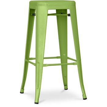 Taburete De Bar - Diseño Industrial - 76cm - New Edition- Stylix  Verde Claro