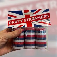 red white amp blue party streamers