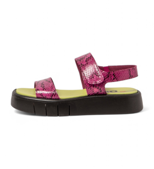 Art para mujer. 11854F4O8003_043 Sandalias de piel 1854F Málaga rosa (36), 3 a 5cm, Velcro, Casual