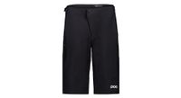 pantalones cortos de ciclismo de montana poc motion negros para mujer