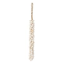 suspension de conchas de madera blanca 55x55x53 cm