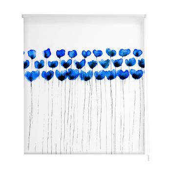 Estoralis - Estor Enrollable Translucido | Estampado Flores | 130 X 180 Cm (ancho/alto) Tamaño Tela 127 X 175 Cm | F-3134 Unico