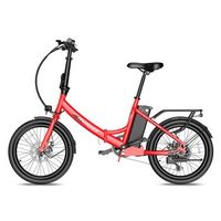 bicicleta electrica urbana fafrees f20 light 20 bateria extraible de 36 v y 20 ah rojo monza