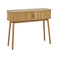 mesa consola puertas correderas mdf patas de madera maciza madera clara selah
