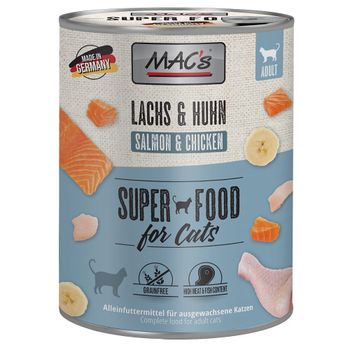 MAC's Cat 12 x 800 g - Pack Ahorro - Salmón y pollo