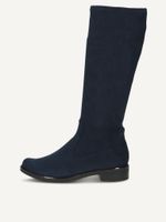 caprice boots blue made of textiles with block heel size 37