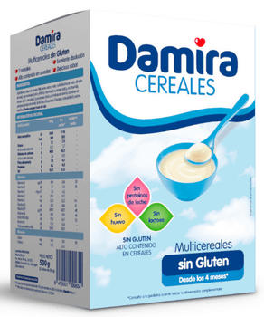 Damira Papilla Multicereales sin Gluten +4m 500 gr