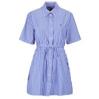 tommy jeans vestido tjw mini stripe shirt dress para mujer