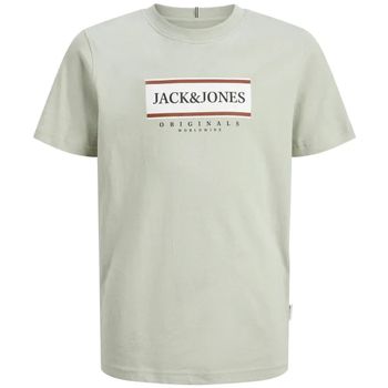 Jack & Jones Camiseta 12263108 JORFREDERIKSBERG BOX TEE SS C.N SN JNR MINERAL GRAY para niño