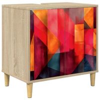 mueble de cuarto de bano heesch sonoma 60 x 40 x 60 cm vidaxl