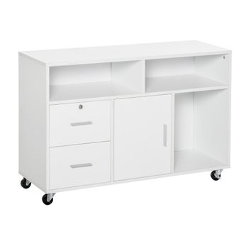 Mueble archivador 100x35x65 cm blanco