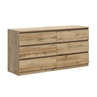 comoda 6 cajones paneles de aglomerado madera