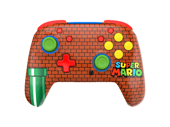 Mando Nintendo Switch - Turtle Beach Rematch™ Ladrillos de Mario, Switch, Inalámbrico, 40h Autonomía, Negro/Verde