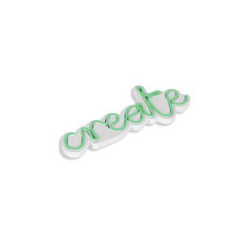 Iluminación Led Decorativa De Plástico Create Verde 35x15x2 Cm