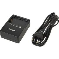 canon lc-e6e - cargador para bateria canon lp-e6 negro