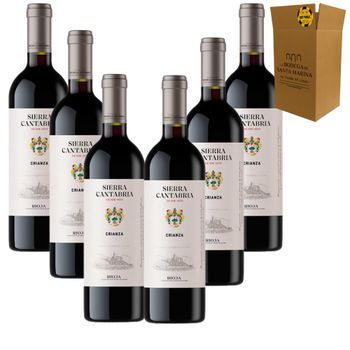 Sierra Cantabria - Crianza - Ribera De Rioja - 100 % Tempranillo - 14 Mes - Pack 6 Botellas 75 Cl - 14% Vol.