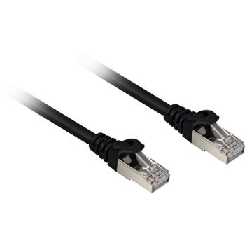 Cable de red Sharkoon Cat.6a SFTP 0,25 m Negro