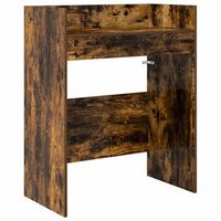 mesa de dj roble ahumado 62 x 45 x 102 cm madera de ingenieria vidaxl