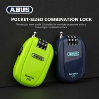 candado de cable de acero abus con contrasena para bicicleta cochecito de bebe casco equipaje portatil mochila patineta antirrobo