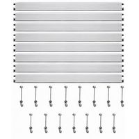 colgar cuadros sin agujeros pack sistema modular eurohang guias aluminio 150 cm cable acero variantes tornillo plus blanco o plata mate 6 9 12 metros