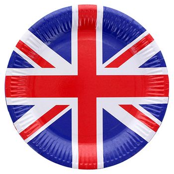 Union Jack Paper Plates 10 Pack