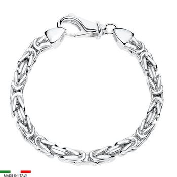 Pulsera bizantina para hombre de plata 925, 5,5 mm